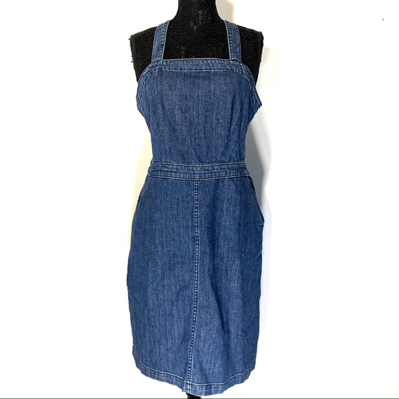 SOLD Universal Thread Denim Bib Dress - Picture 3 of 11